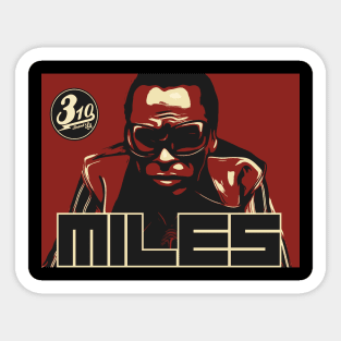 310BrandLA Mile Davis Poster Sticker